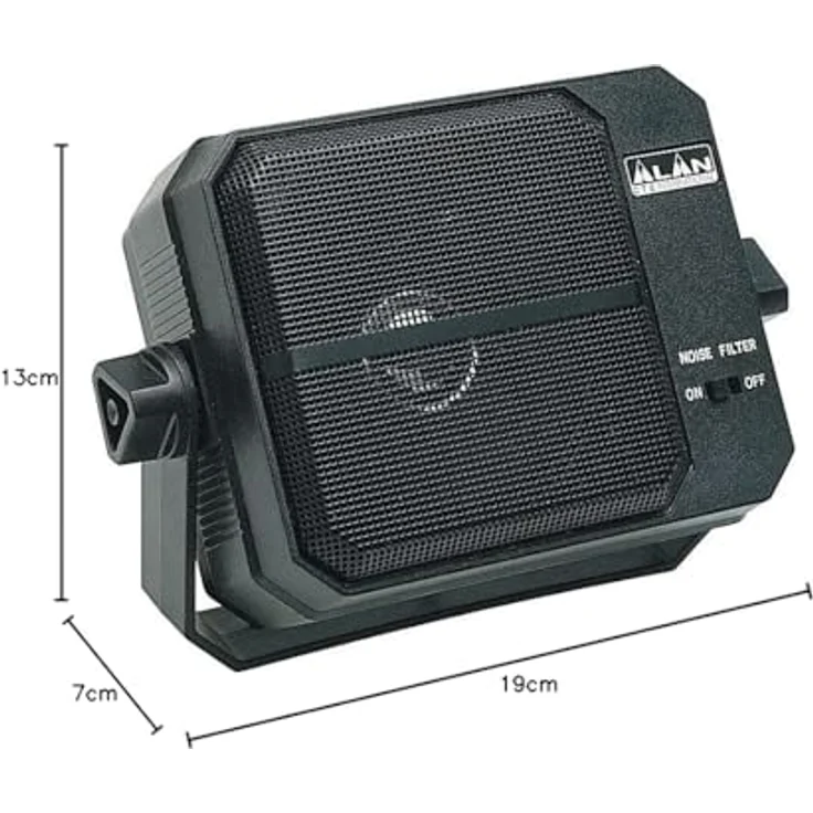 Midland T682 Externer Lautsprecher, schwarz – Bild 3