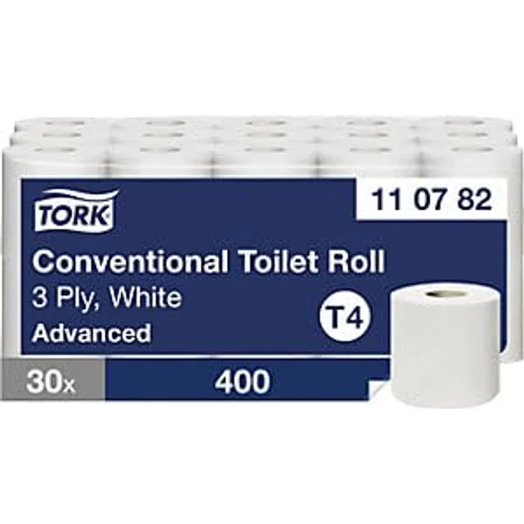 Tork 110782 Advanced 3-lagig Tissue T4, 30 Rollen a 250 Blatt Toilettenpapier – Bild 5