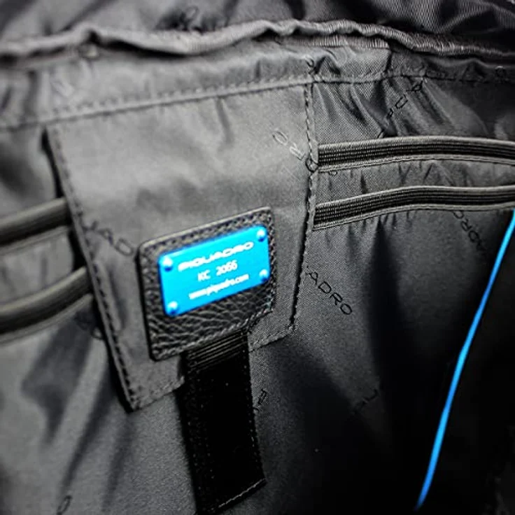 Piquadro Unisex-Erwachsene OUTCA3147VI/N Aktentasche mit Zwei Griffen mit PC iPadiPadAir-Halterung, Nero – Bild 5