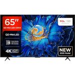 TCL 65C61KS QLED Mini LED Fernseher, 65 Zoll 4K HDR Premium, Dolby Vision & Atmos, Onkyo 2.1 Sound, Smart TV mit Google TV, HDMI 2.1, Game Master, Sprachsteuerung
