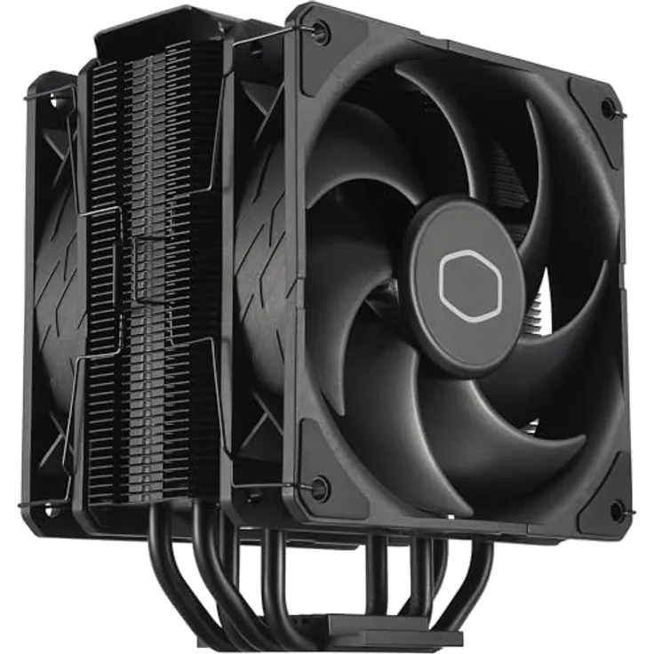Cooler Master Hyper 212 Black X Duo, CPU Kühler mit zwei 120 mm Lüftern, universelle Kompatibilität für LGA 1700, AM5, AM4, Schwarz