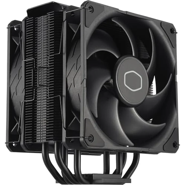 Cooler Master Hyper 212 Black X Duo, CPU Kühler mit zwei 120 mm Lüftern, universelle Kompatibilität für LGA 1700, AM5, AM4, Schwarz – Bild 1