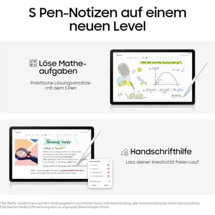 Samsung Galaxy Tab S10 Lite, Android Tablet mit 6 GB RAM, 128 GB Speicher, 10,9" Display (90 Hz), inkl. S Pen, Wi-Fi, grau, 3 Jahre Herstellergarantie [Exklusiv auf Amazon] – Bild 5
