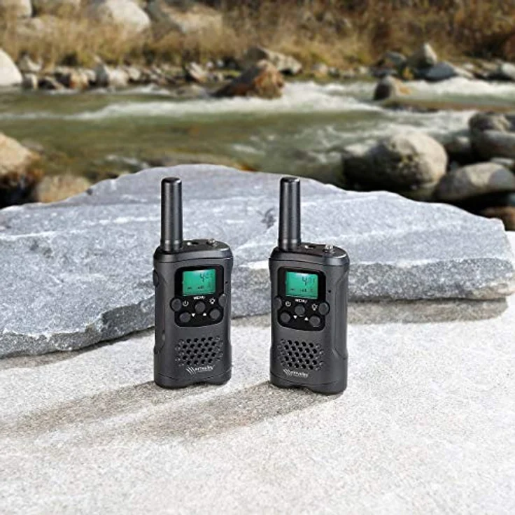 Simvalley Communications Walkie Talkie: 2er-Set PMR-Funkgeräte mit Vox, 10 km – Bild 8