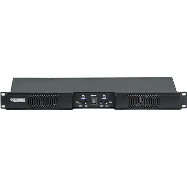 McGrey PA-4504 Endstufe 4-Kanal, 4 x 450 Watt Class D Verstärker mit XLR & Speakon Anschlüssen, rackfähig 1 HE