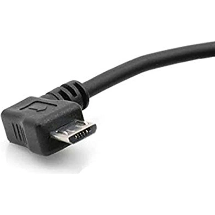 System-S USB Kabel Micro zu Typ A Stecker Winkel 10 cm – Bild 3