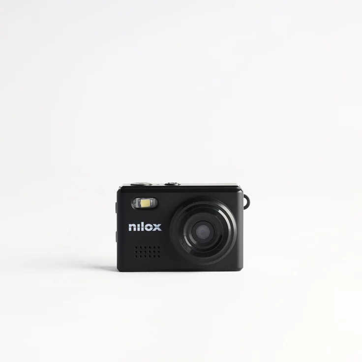 Nilox NXACCARRYCAMBK, Mini-Actioncam mit 720p HD, 2 MP, 30 fps, inklusive fünf kreativen Filtern, Schwarz