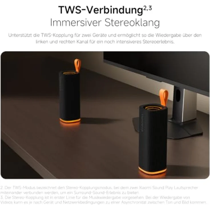 Xiaomi Sound Play, tragbarer Bluetooth-Lautsprecher mit 18 Watt, Schwarz – Bild 8