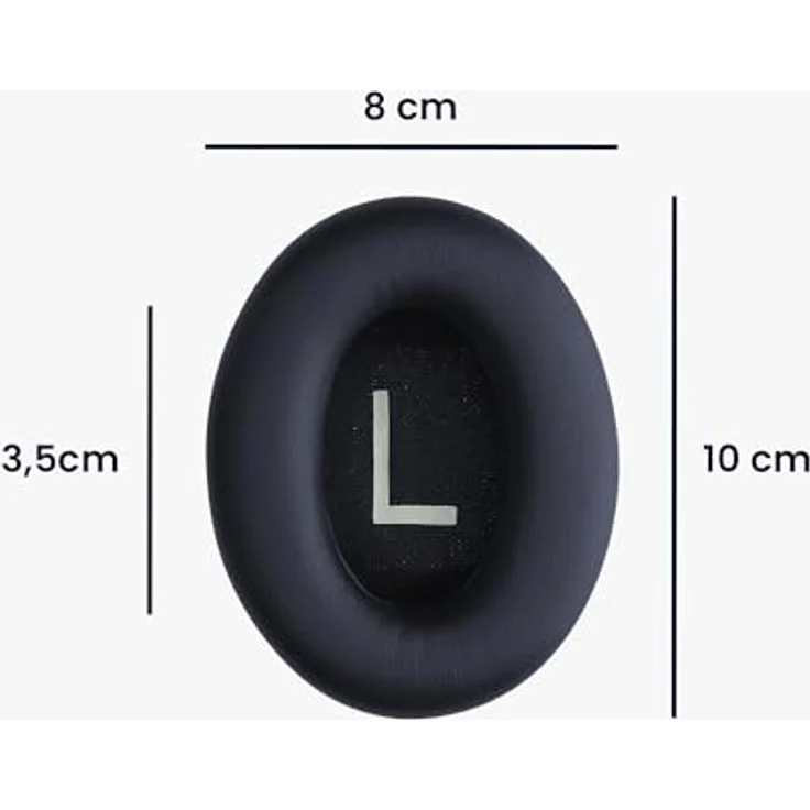 kwmobile 2X Ohrpolster kompatibel mit Bose Noise Cancelling 700 / NC700 - Kopfhörer Polster aus Kunstleder für Over Ear Headphones, in edler Lederoptik – Bild 4