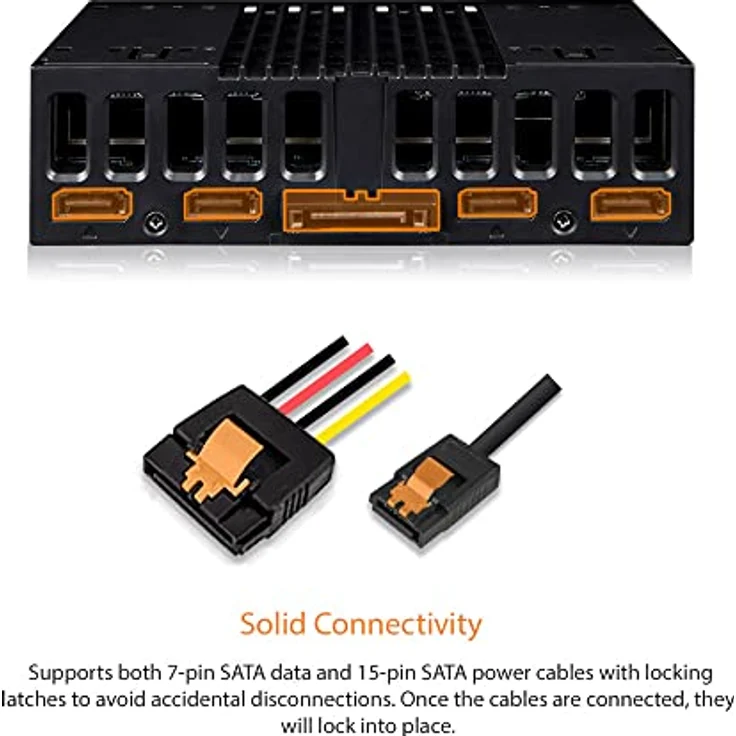 Icy Dock IcyDock MB024SP-B, Festplattenaufbewahrung für 4x 2.5SAS/SATA, schwarz – Bild 9