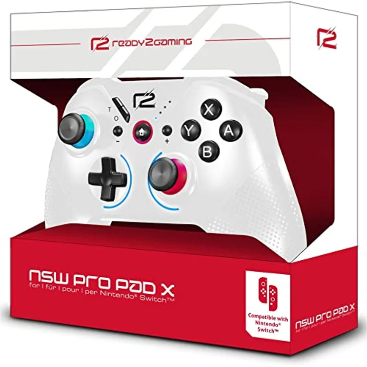 ready2gaming Pro Gamepad Gaming Controller, weiß (PC, Android, Switch) – Bild 2