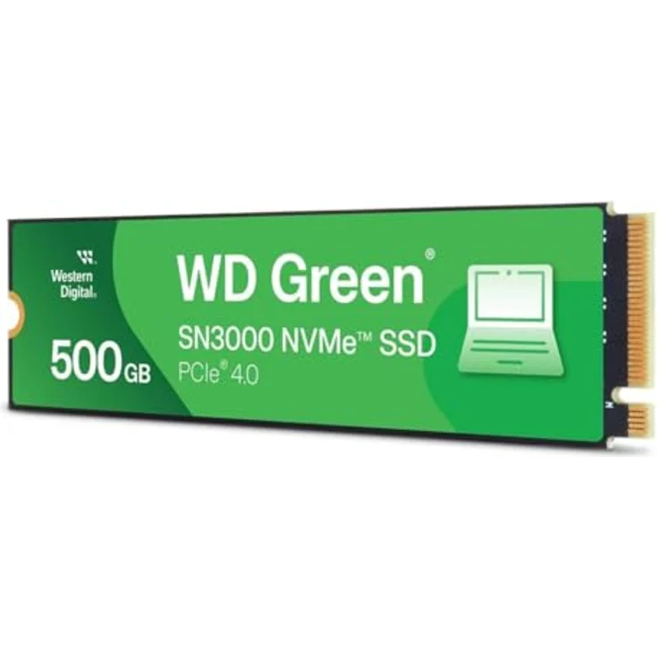 Western Digital WD Green SN3000 NVMe 500GB, PCIe Gen4 Leistung, M.2-SSD Design, 5.000 MB/s – Bild 3