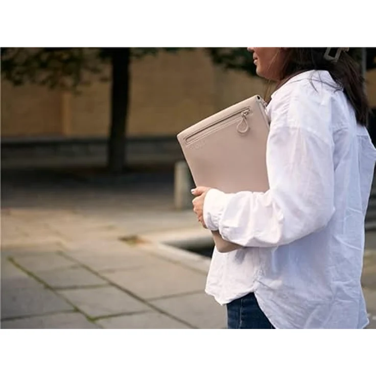 Golla Laptop Tasche/Wasserdichter Neopren Laptop Sleeve für MacBook, Asus und andere Notebooks/15 Zoll/Cream – Bild 5