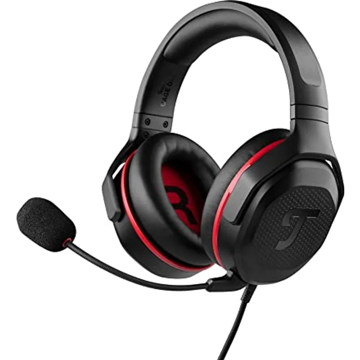 Teufel CAGE ONE Kabelgebundenes Over-Ear-Headset Gaming-Headset Kopfhörer geeignet für Games, Musik und fürs Homeoffice Schwarz