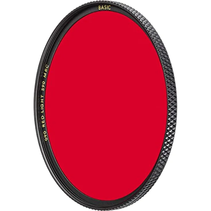 B+W Rotfilter hell 090 MRC Basic 43mm (16x vergütet, Professional)