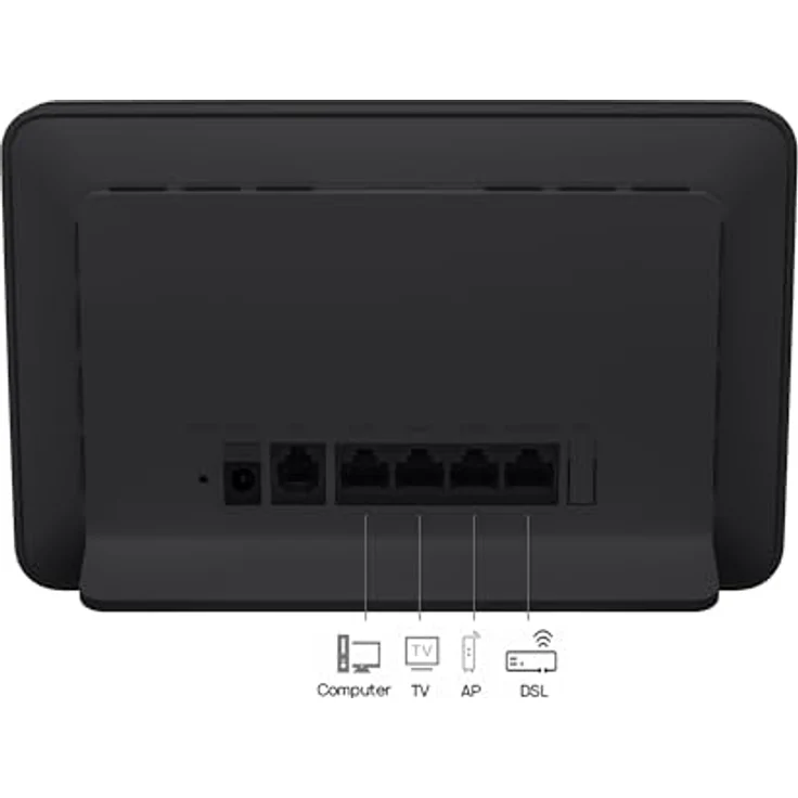 Huawei B636-336 LTE-Router, Mobiler 4G-Router mit Nano-SIM-Steckplatz, schwarz – Bild 4