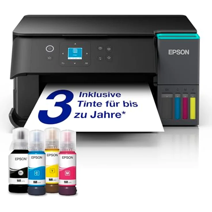 Epson EcoTank ET-2950, Multifunktionsdrucker mit WLAN, bis 30 Seiten/min Schwarz-Weißdruck, 4800 x 1200 dpi – Bild 2