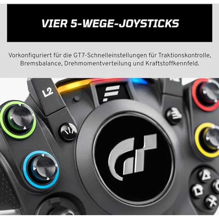 FANATEC Gran Turismo DD Pro, Offiziell lizenziertes PlayStation Sim Racing Lenkrad mit 5 Nm Direct-Drive, zwei Pedalen, Lenkraddesign von Polyphony Digital, Aluminium-Gehäuse – Bild 2