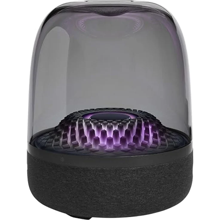 Harman Kardon Aura Bluetooth Box in Schwarz – Tragbarer Bluetooth Lautsprecher mit 360-Grad-Klang – Bild 3