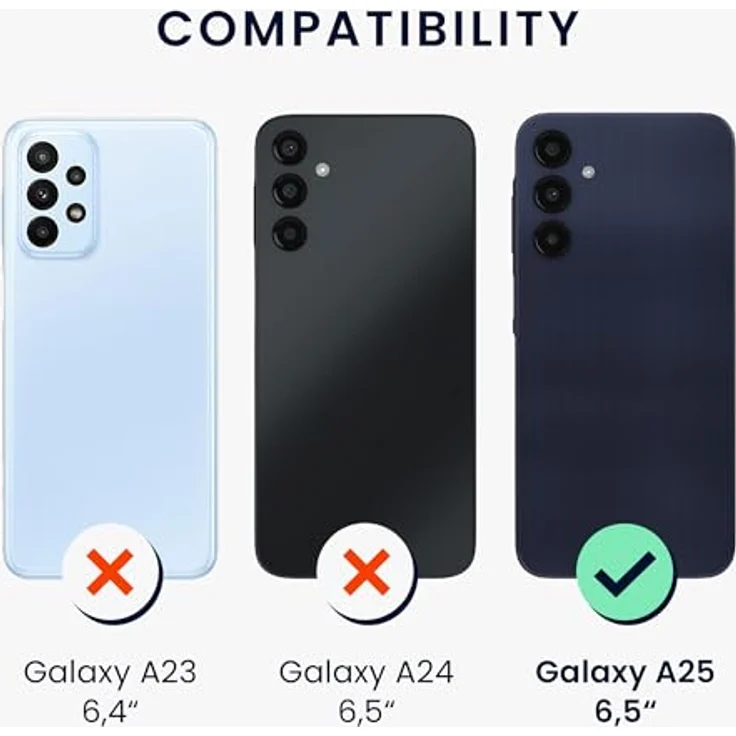 kwmobile Case Samsung Galaxy A25, Metallisch schimmernde Silikon Schutzhülle in Metallic Petrol, Flexibel und rutschfest – Bild 2