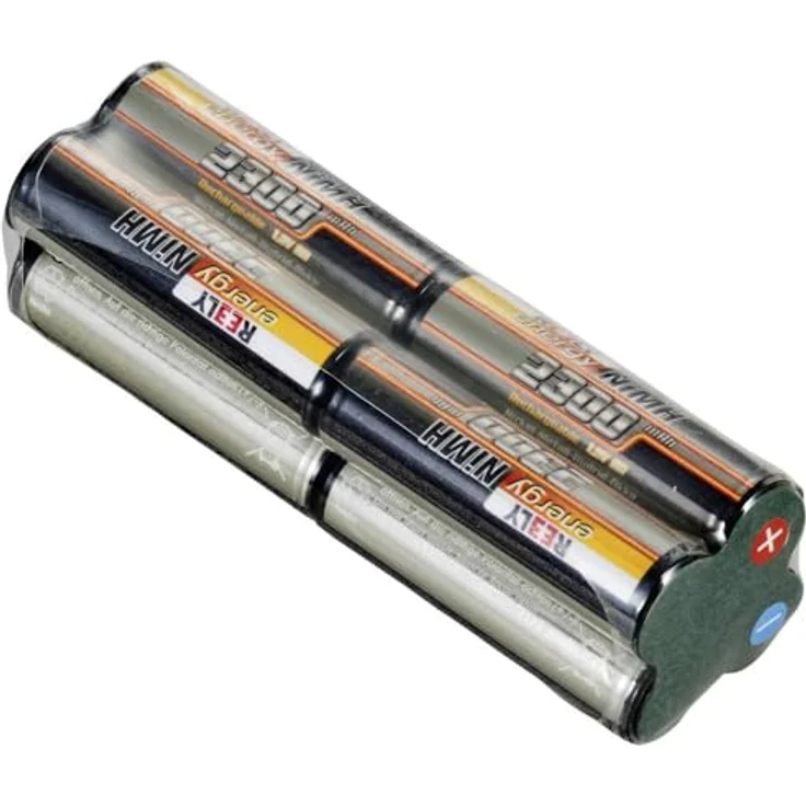 Reely Modellbau-Akkupack (NiMh) 9.6 V 2300 mAh Zellen-Zahl: 8 Mignon (AA) Mignon (AA) Block Mit Lötfahne, 9.6 V 2300 mAh mit Selektierten Zellen und Lötfahne – Bild 1
