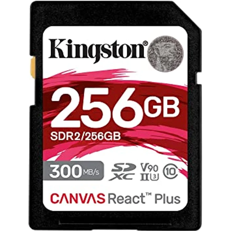 Kingston Canvas React Plus 256GB SDXC Speicherkarte UHS-II 300R/260W U3 V90 for Full HD/4K/8K - SDR2/256GB – Bild 1