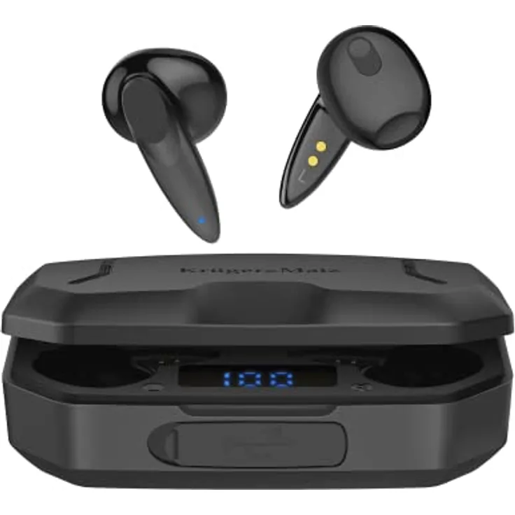 Krüger&Matz Kopfhörer M6 mit Powerbank, Kopfhörer In-Ear, KMPM6-B, schwarz