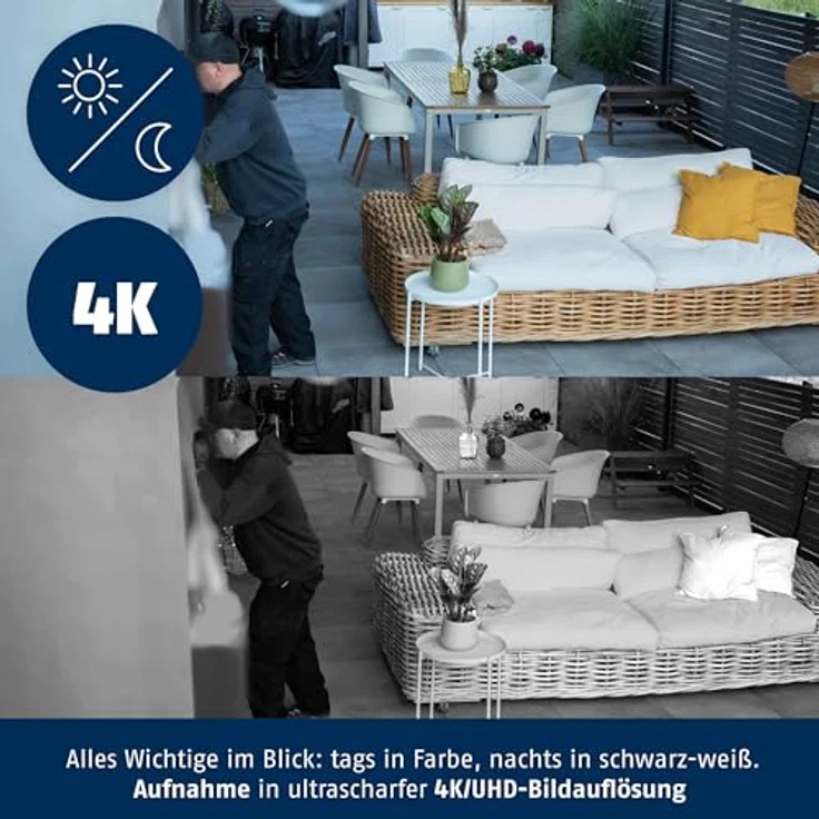 ABUS SmartLook Überwachungskamera mit Bewegungserkennung, Objekterkennung, 4K-Aufzeichnung, Nachtsicht & App – Bild 4