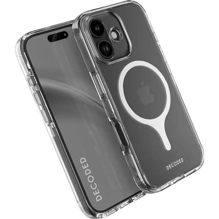 Decoded Clear Case für iPhone 17, 100% recyceltes Material, Anti-Vergilbung, MagSafe-kompatibel, 4 Meter DropTec Schutz, kratzfest – Bild 1