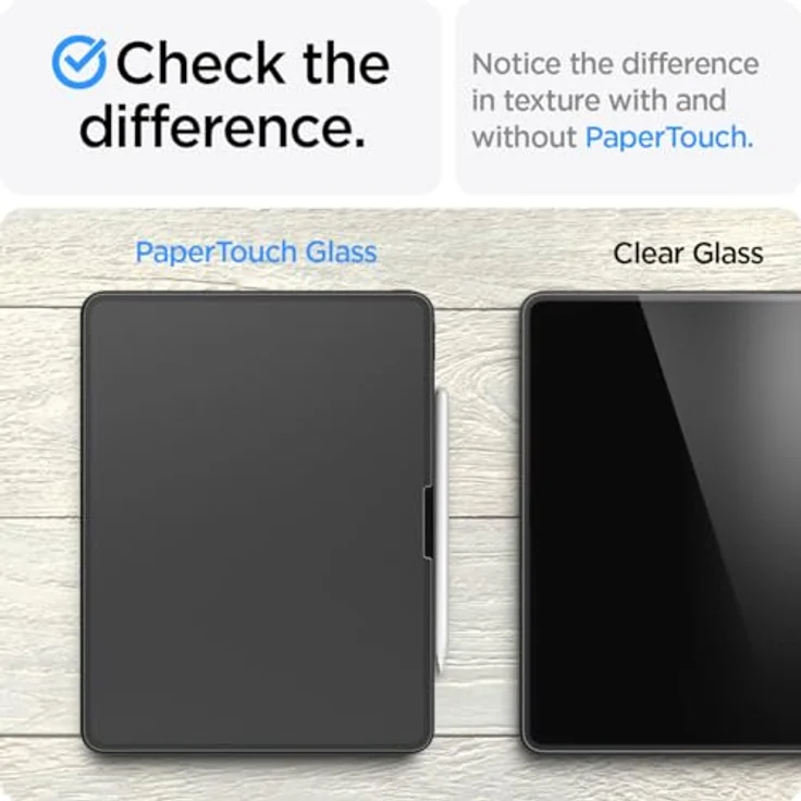 Spigen PaperTouch EZ Fit kompatibel mit iPad Pro 11 Zoll M4 (2024), 5. Generation, Papier Textur, Matt, Installationsschablone, 9H Härte, Tablet-Displayschutzfolie, Spigen – Bild 5