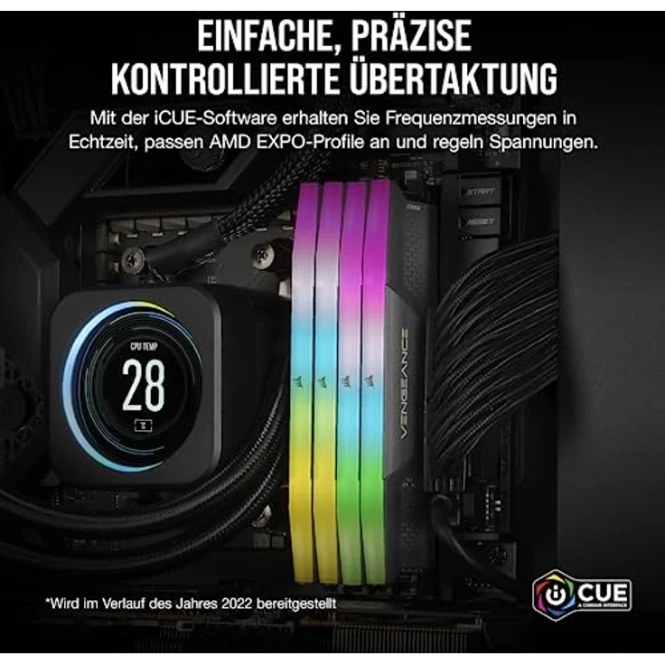 Corsair Vengeance RGB DDR5-6000 C36 DC - 32GB (AMD EXPO) – Bild 5