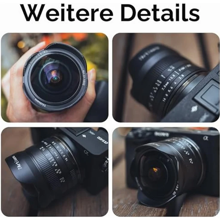 7artisans 7,5 mm f2.8 Mark II, APS-C Fischaugen-Weitwinkel-Objektiv mit 190° Blickwinkel für Canon R Mount Kameras R RP R5 R6 – Bild 5