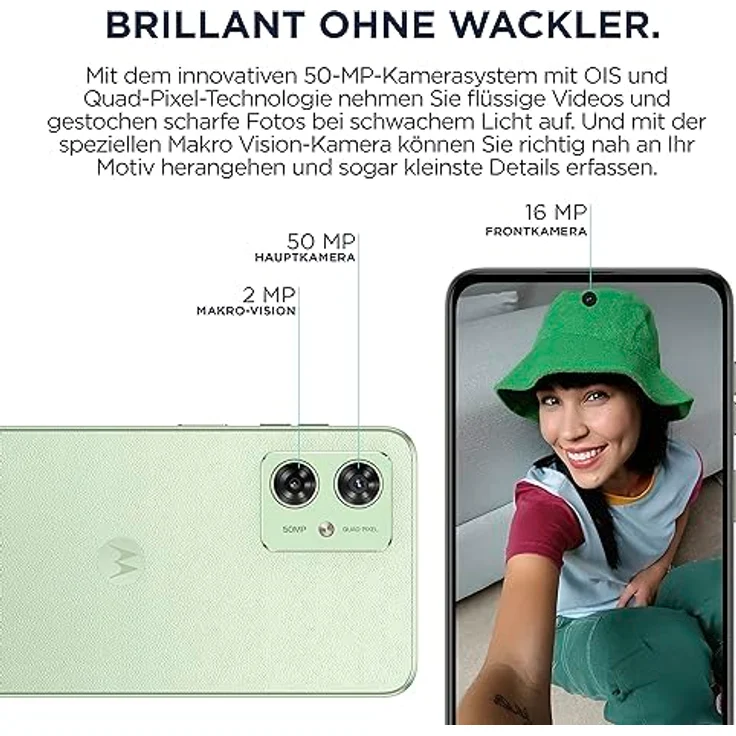 Motorola Moto G54, 256GB/8GB, Mint Green – Bild 4