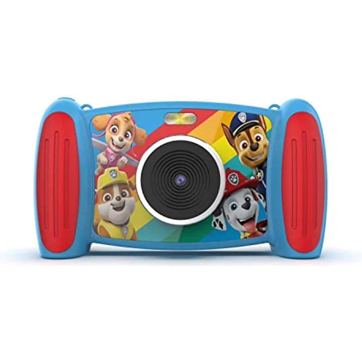 Accutime PAWC3018 Paw Patrol Interaktive Kinderkamera, 5MP Foto, 1080p Videoauflösung, 4-Fach Zoom, 5 lustige Filter & Special Effekts, 4 Coole Spiele, 2in1 Bildschirm, mit Micro SD Karte, blau