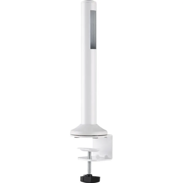 Deltaco Office DELO-0152, Monitor Halterung aus Stahl mit Schreibtischklemme, Weiß, Tragfähigkeit bis zu 50 kg
