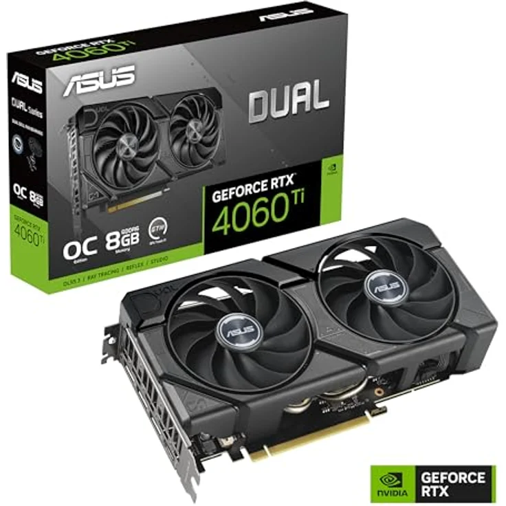 Asus Grafikkarte (0 GB) GeForce RTX 4060 Ti, 8GB GDDR6, Schwarz – Bild 2