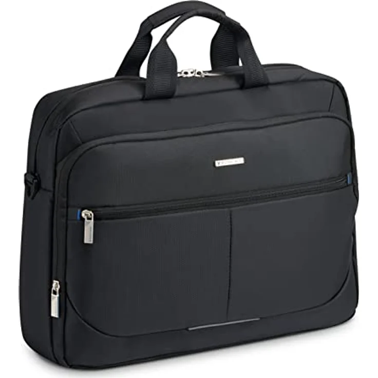 RONCATO Easy Office 2.0, Laptoptasche mit 15,6 Zoll Laptopfach, 30x40x9 cm, Schwarz, flugzeugtauglich, inkl. Schultergurt – Bild 1