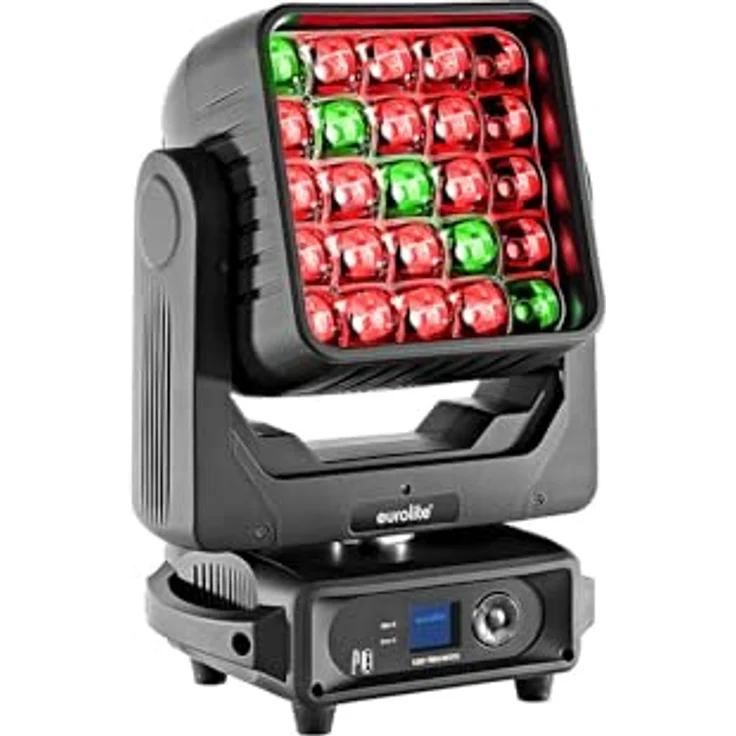 Eurolite LED TMH-W375 Matrix Moving-Head Wash Zoom, 15 W LED Scheinwerfer mit motorisiertem Zoom, DMX-Steuerung, Mehrfarbig – Bild 1