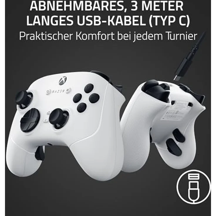 RAZER Gamepad Wolverine V3 Tourn, Professioneller E-Sport-Controller mit 4 Ergonomischen Back Paddles, Xbox & PC - Schwarz – Bild 9