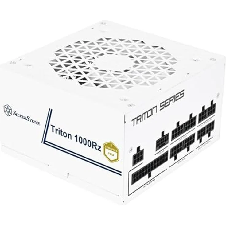 Silverstone Triton 1000Rz, Vollständig modulares PCIe 5 Cybenetics-Gold-ATX-Netzteil mit 1000W und 120-mm FDB-Leiselüfter, schwarzes Kabeldesign – Bild 1