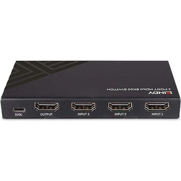 LINDY 3 Port HDMI 8K60 Switch, Hochwertiger Video-Switch für 8K Auflösung, grau – Bild 5