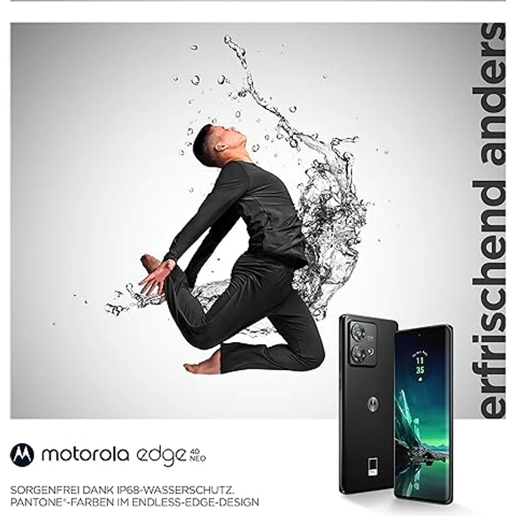Motorola edge40 neo Smartphone (6,55"-FHD+-Display, 50-MP-Kamera, 12/256 GB, 5000 mAh, Android 13) Black Beauty – Bild 2