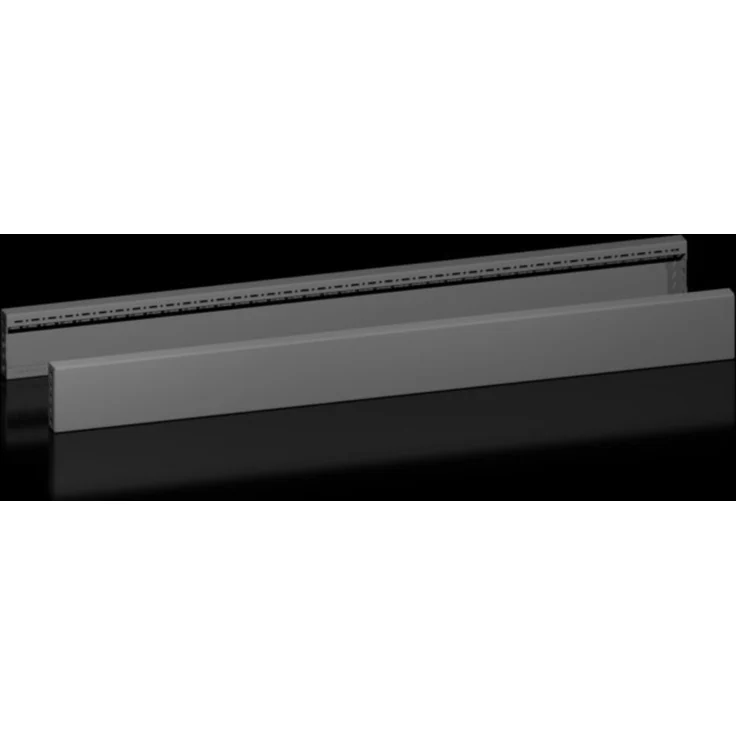 Rittal VX Sockel-Blende seitlich, geschlossene Stahlblech-Ausführung, RAL 9005, 100mm x 1200mm