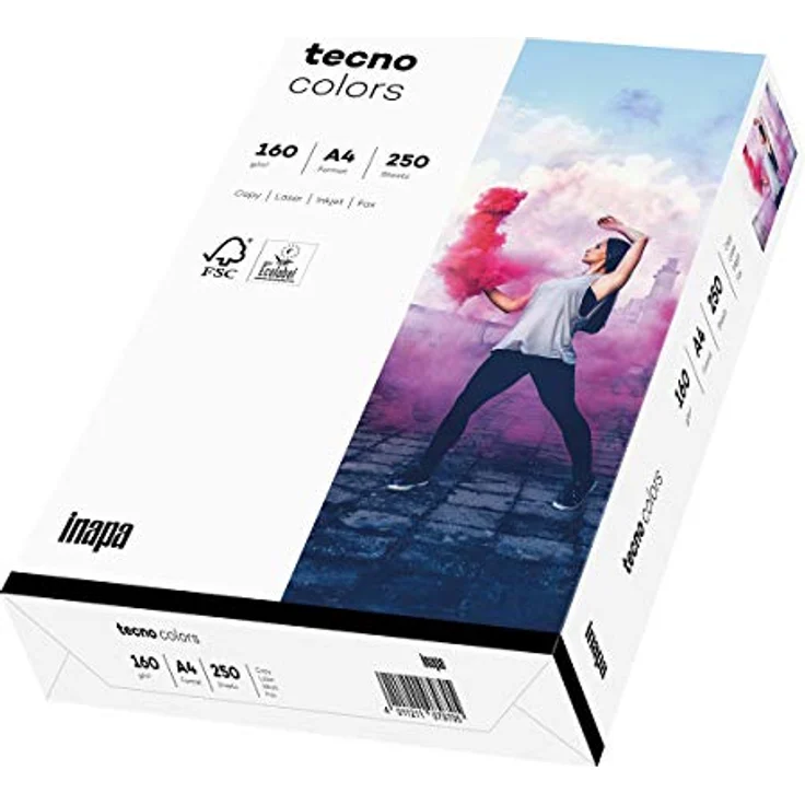 tecno Multifunktionspapier colors, A4, 160 g-qm, weiß – Bild 2