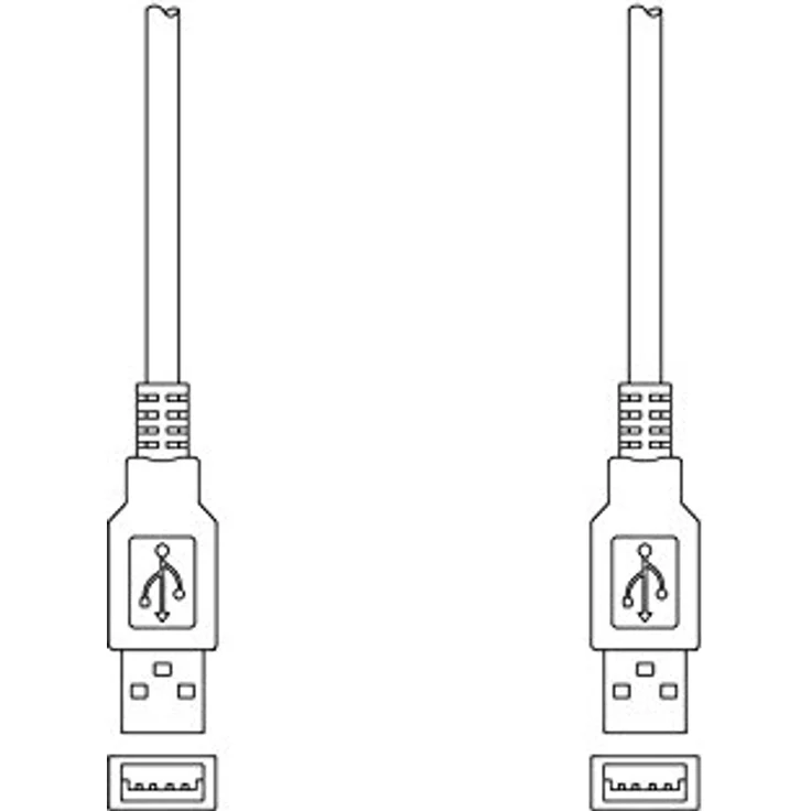 Ewent Kabel USB 2.0 Typ A-A männlich-männlich, doppelt geschirmt AWG 28 in Kupfer, Schwarz 3.00 m schwarz – Bild 3