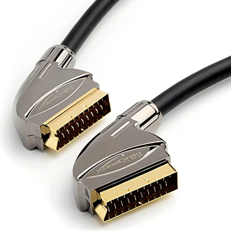 KabelDirekt - SCART Kabel - 3m - (21 Polig, mehrfach geschirmt, Präzisionsstecker, Full HD) - PRO Series – Bild 6