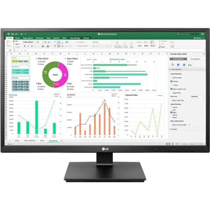 LG Monitor 27BN55UP-B 60,5 cm (23.8 Zoll) 1920 x 1080 Pixel Full HD IPS, schwarz – Bild 2