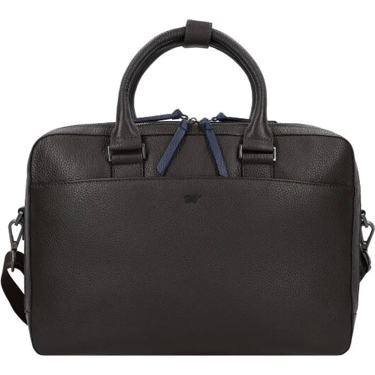 Braun Büffel Novara Aktentasche, 100% Leder, 42 cm mit Laptopfach, braun
