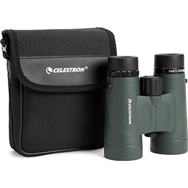 Celestron 71333 Nature DX 10 x 42 mm Ferngläser mit mehrfach vergüteter Linse, BaK-4 Prismenlinse und Etui, Grün – Bild 5