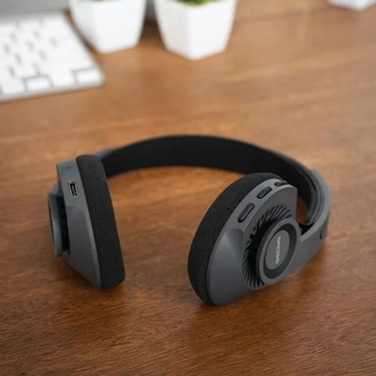 Koss KPH30 Kabellose Bluetooth On-Ear-Kopfhörer, Retro-Stil, 20+ Stunden Akkulaufzeit, USB-C Laden, Mikrofon, Stealth Grey – Bild 5